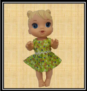 Baby Alive 12 Green Frilly Dress