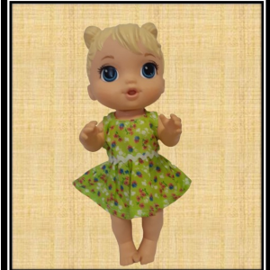 Baby Alive 12 Green Frilly Dress