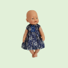 Blue Floral Dress Baby Born Doll 42cm