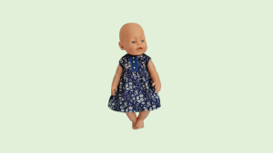 Blue Floral Dress Baby Born Doll 42cm