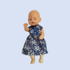 Blue Floral Dress - Baby Born Doll 41cm