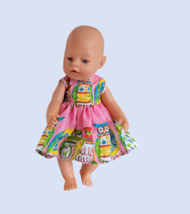 Pink Owl Dress 42cm Baby Born