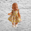 42cm Baby Born Doll Yellow Unicorn Dress with flutter sleeves